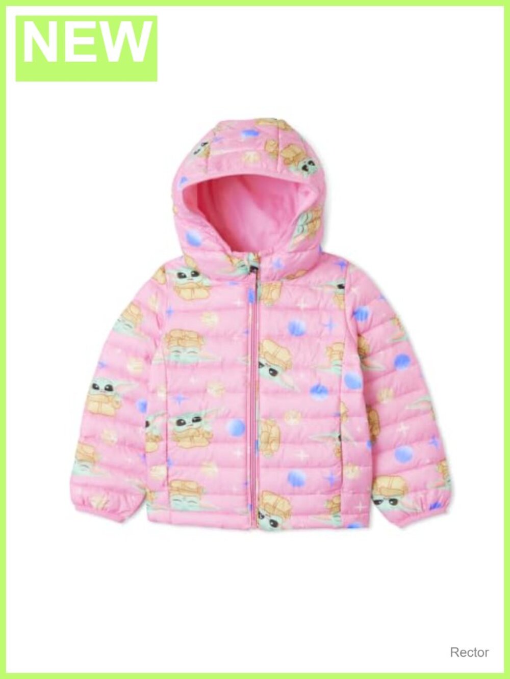 Girls Lightweight Water-Resistant Packable Hooded Puffer Jacket